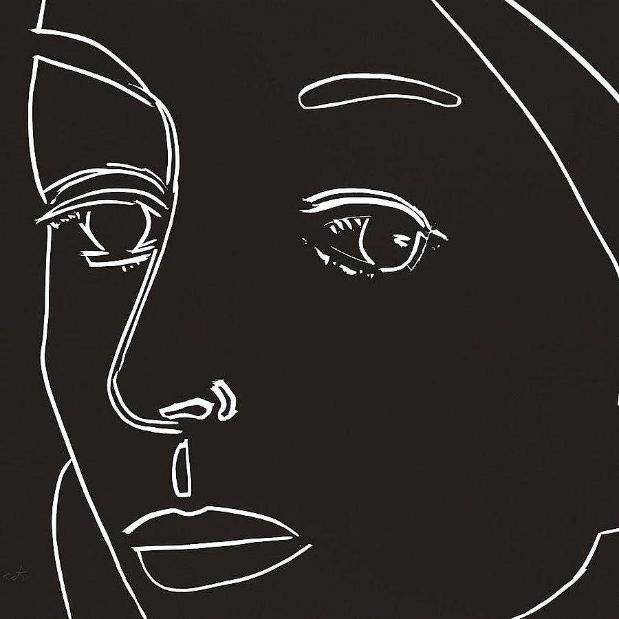 Korff Stiftung - Alex Katz - Graphics - Ada (Black)