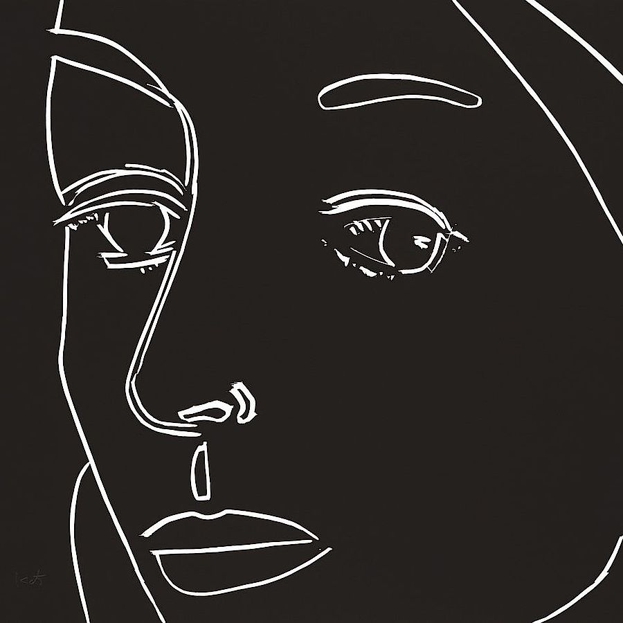 Korff Stiftung - Alex Katz - Grafiken - Ada (Black)