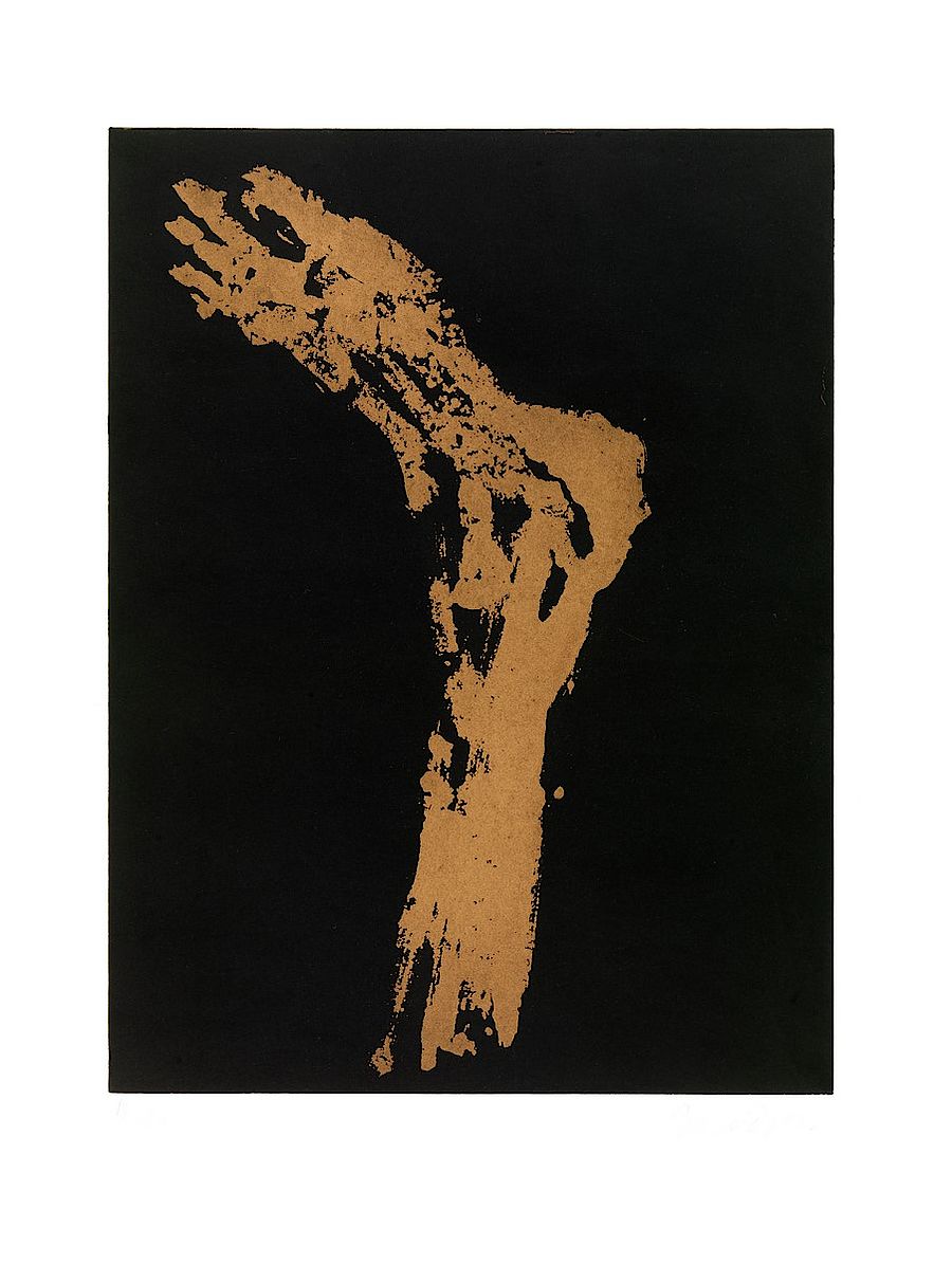 Korff Stiftung - Georg Baselitz - Grafiken - Piedi X (gold)