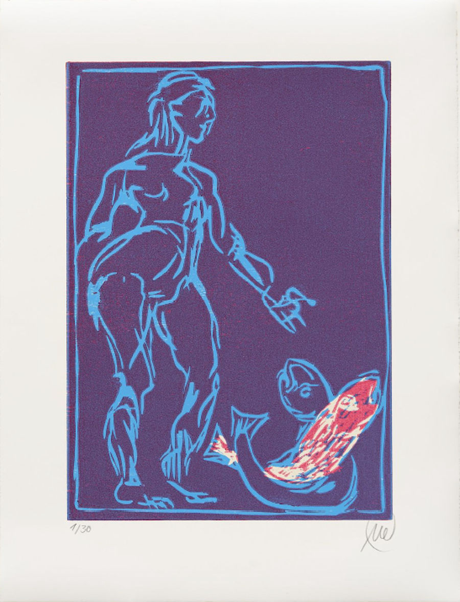 Korff Stiftung - Markus Lüpertz - Grafiken - Sternzeichen Fische