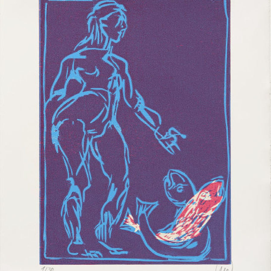 Korff Stiftung - Markus Lüpertz - Grafiken - Sternzeichen Fische