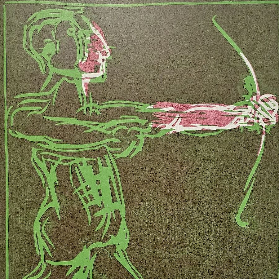 Korff Stiftung - Markus Lüpertz - Grafiken - Sternzeichen Schütze (Grün)