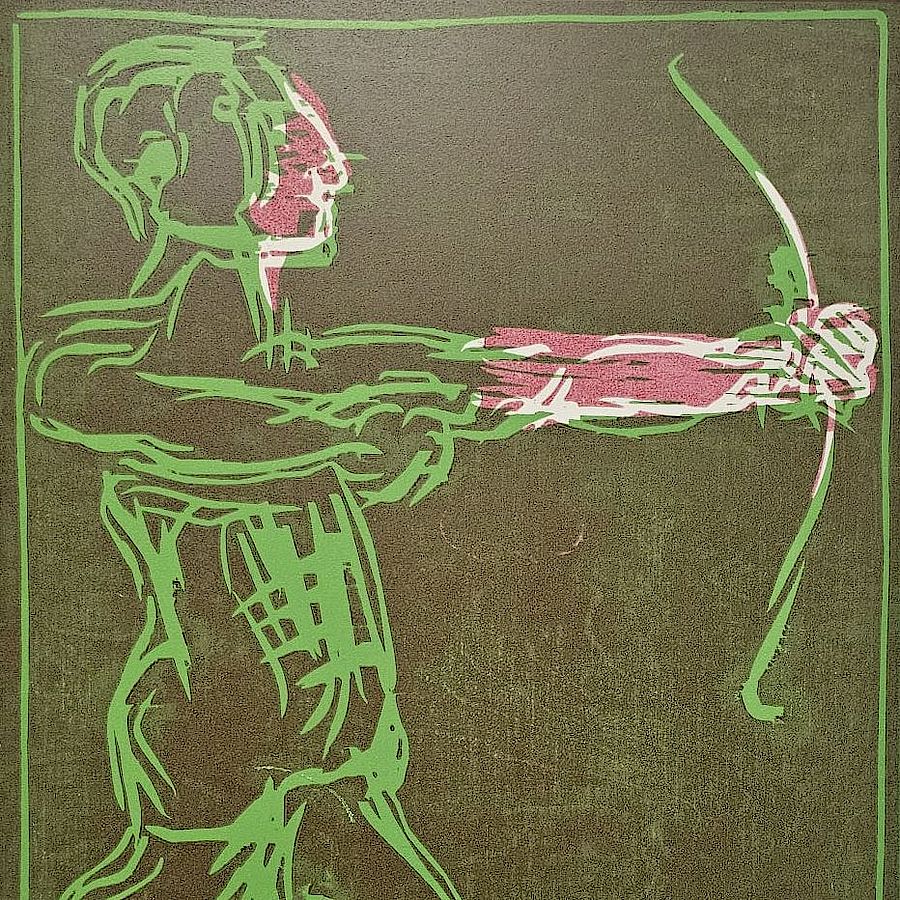Korff Stiftung - Markus Lüpertz - Graphics - Sternzeichen Schütze (Green)