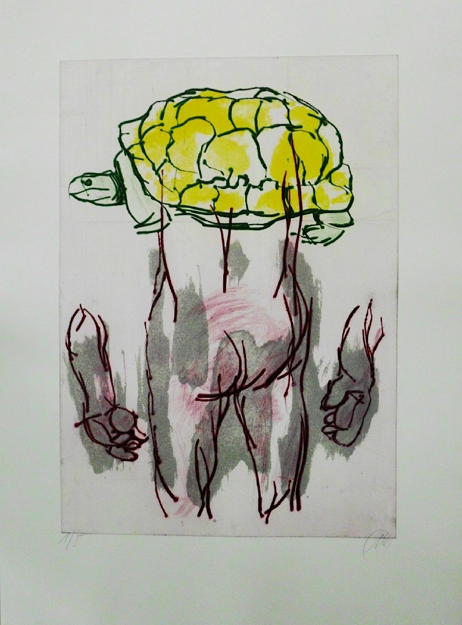 Korff Stiftung - Markus Lüpertz - Graphics - o.T. (with turtle)