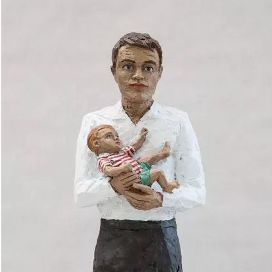 Korff Stiftung - Stephan Balkenhol - Skulpturen - Mann mit Kind