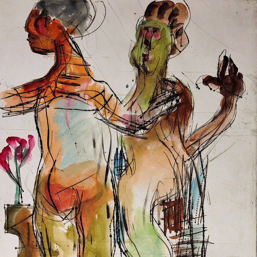 Korff Stiftung - Markus Lüpertz - Unique Works - o.T. (Urteil des Paris)