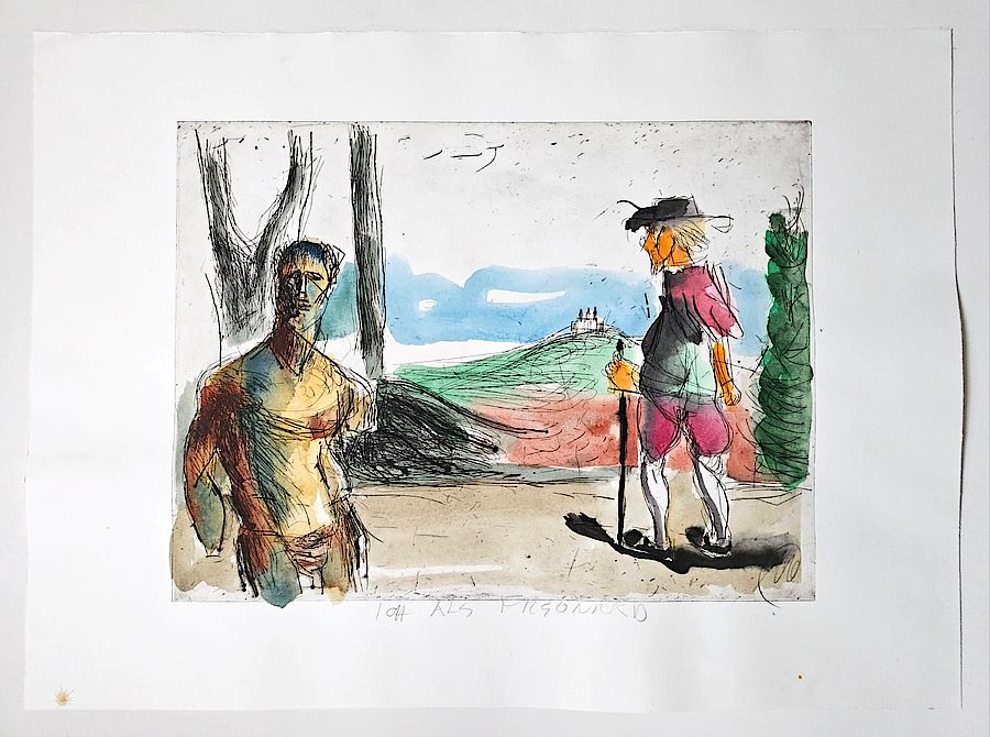 Korff Stiftung - Markus Lüpertz - Unikate - o.T. (Ich als Fragonard)