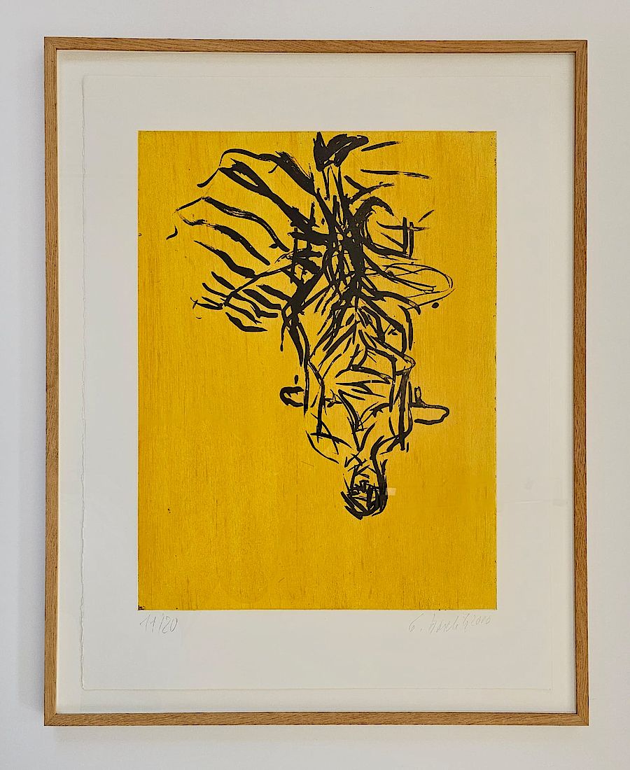 Korff Stiftung - Georg Baselitz - Grafiken - Weiblicher Akt (Remix)