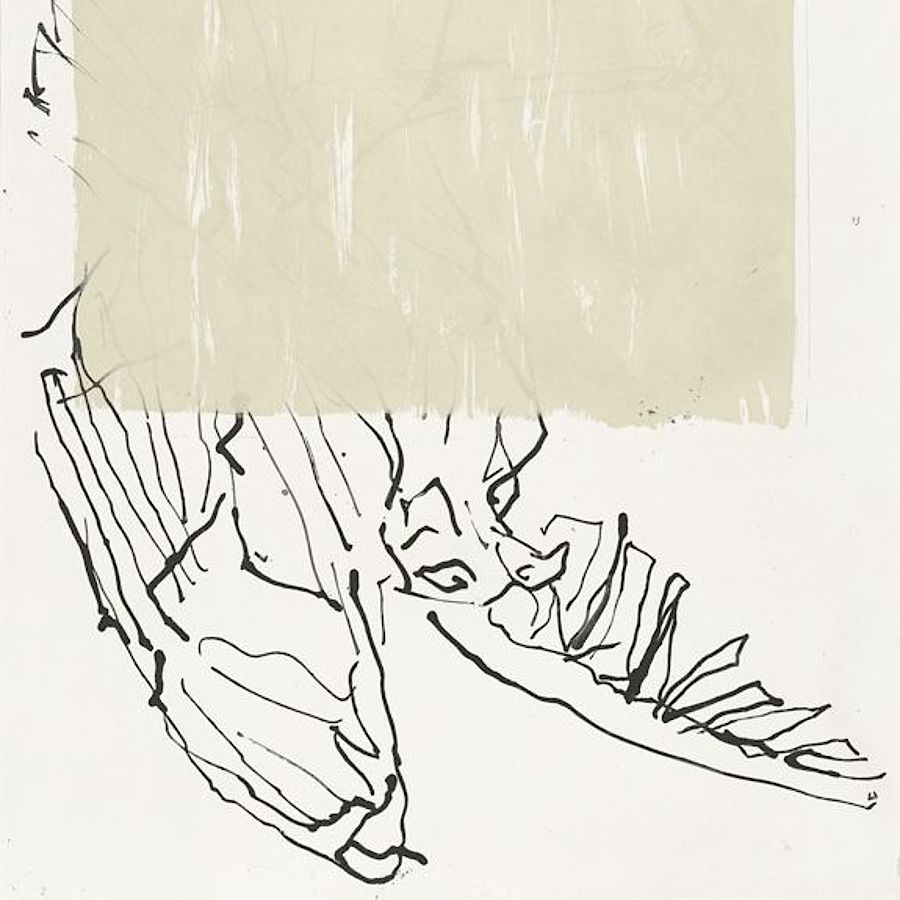 Korff Stiftung - Georg Baselitz - Grafiken - Fliegt immer noch (schwarz)