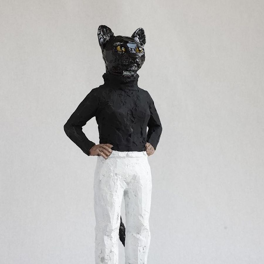 Korff Stiftung - Stephan Balkenhol - Skulpturen - Katzenfrau
