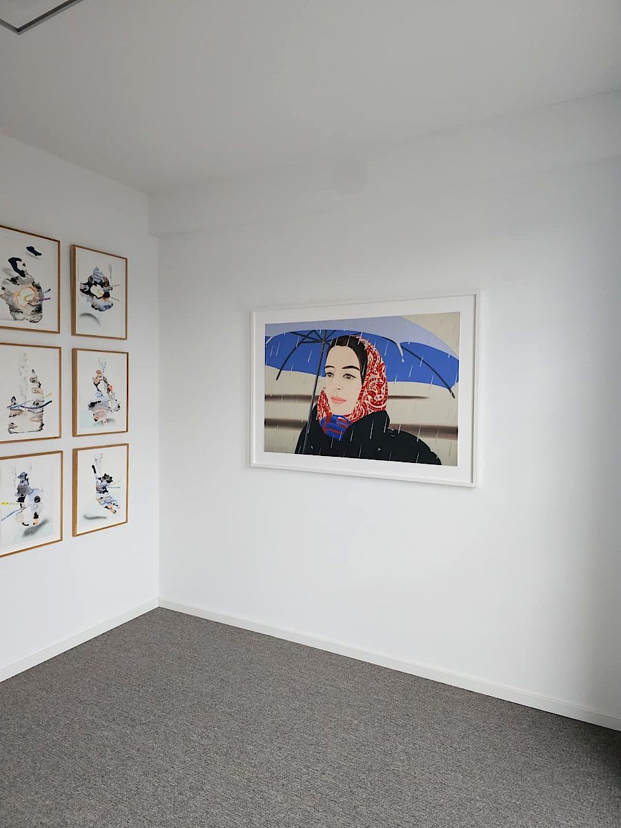 Korff Stiftung - Alex Katz - Graphics - Blue Umbrella 2