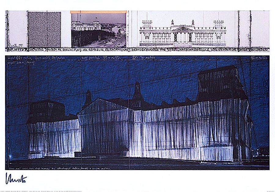 Korff Stiftung - Christo - Grafiken - Wrapped Reichstag VII
