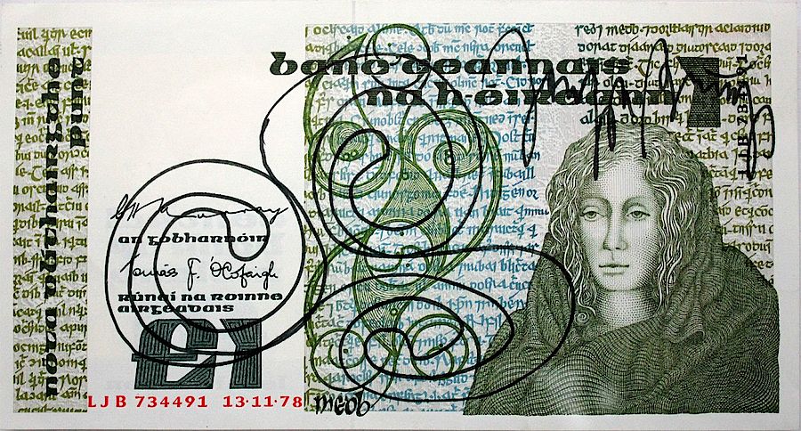 Korff Stiftung - Joseph Beuys - Geldscheine - irisches Pfund