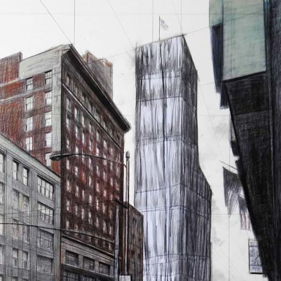 Korff Stiftung - Christo - Grafiken - Wrapped Building
