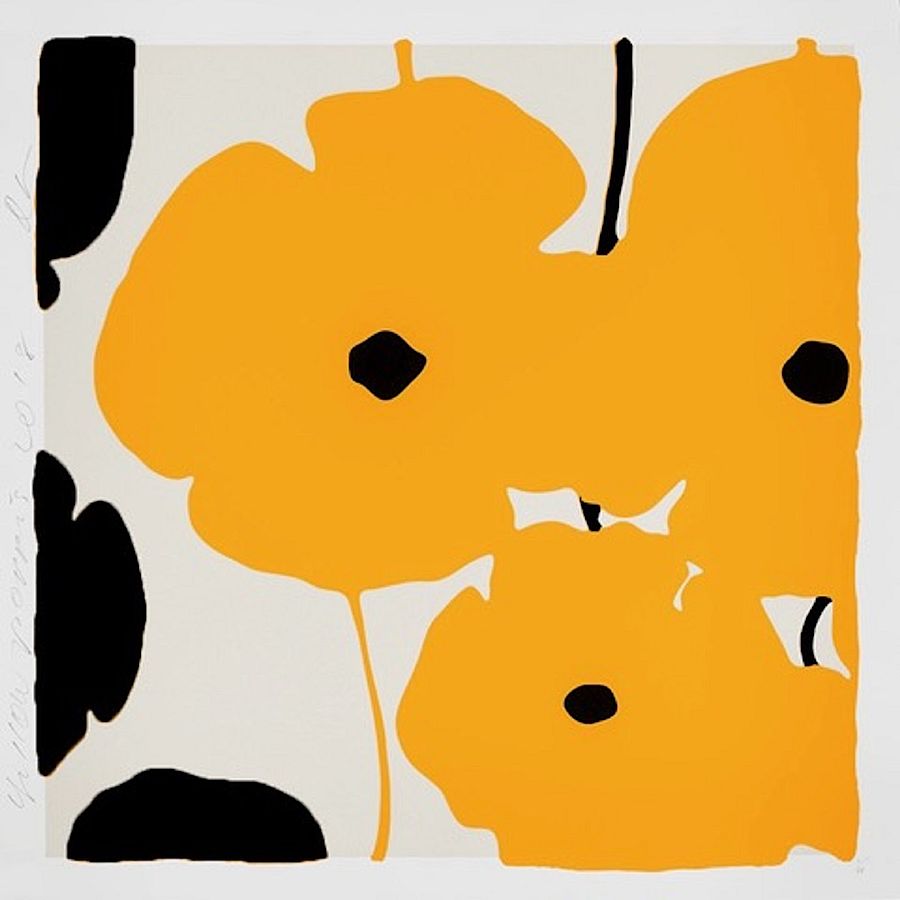 Korff Stiftung - Donald Sultan - Grafiken - Yellow and Black Poppies