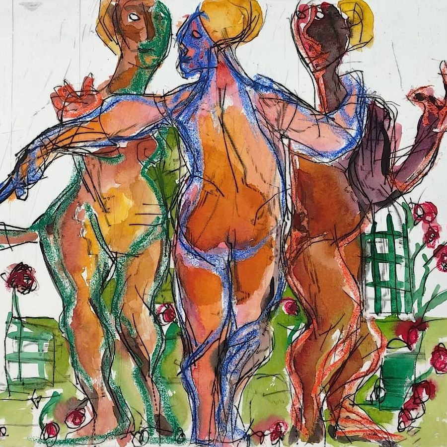 Korff Stiftung - Markus Lüpertz - Unique Works - o.T. (Drei Grazien) 1