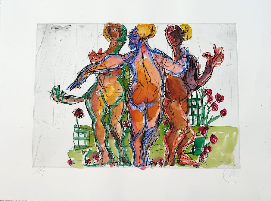 Korff Stiftung - Markus Lüpertz - Unique Works - o.T. (Drei Grazien) 1