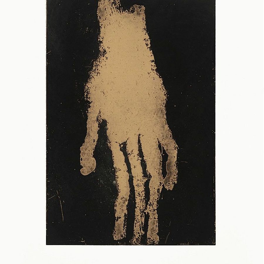 Korff Stiftung - Georg Baselitz - Graphics - Mano X (gold)