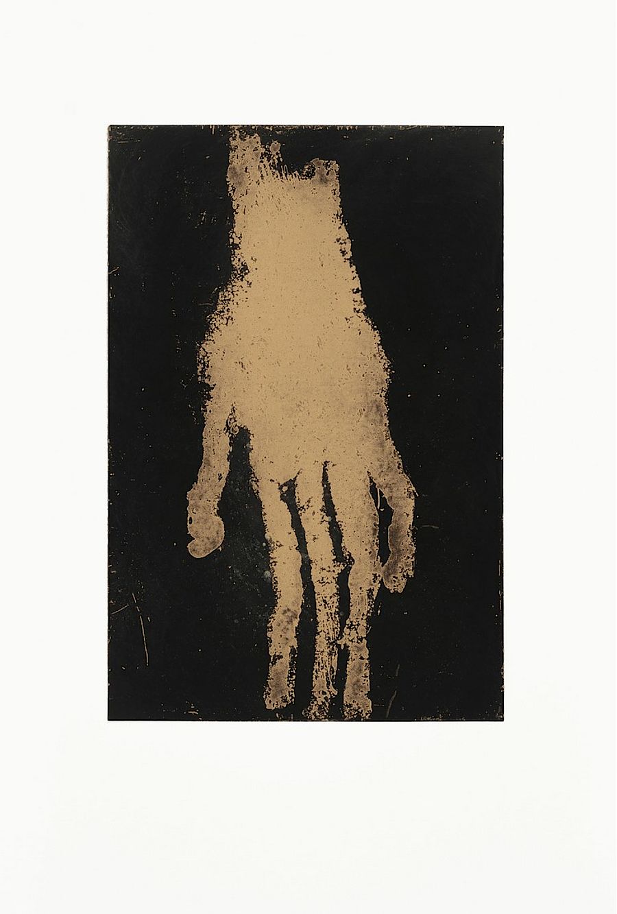 Korff Stiftung - Georg Baselitz - Graphics - Mano X (gold)