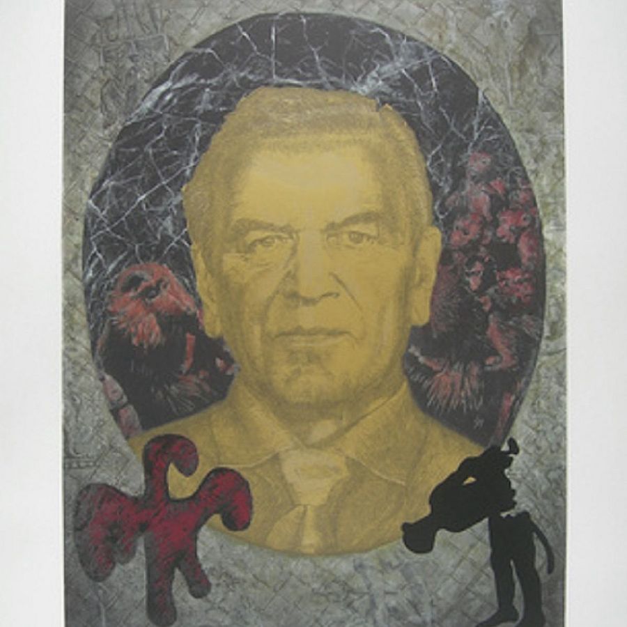 Korff Stiftung - Jörg Immendorff - Graphics - Gerhard Schröder